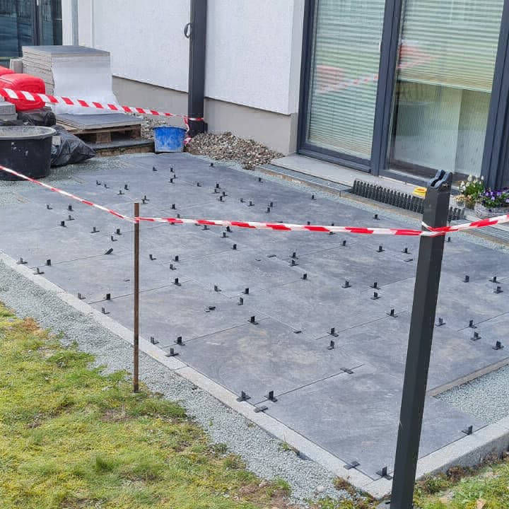 Pflasterflaeche verfugen